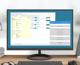 Geöffnetes Programmfenster und Hauptmenü des Katalogisierungsmoduls der Bibliothekssoftware allegro-OEB